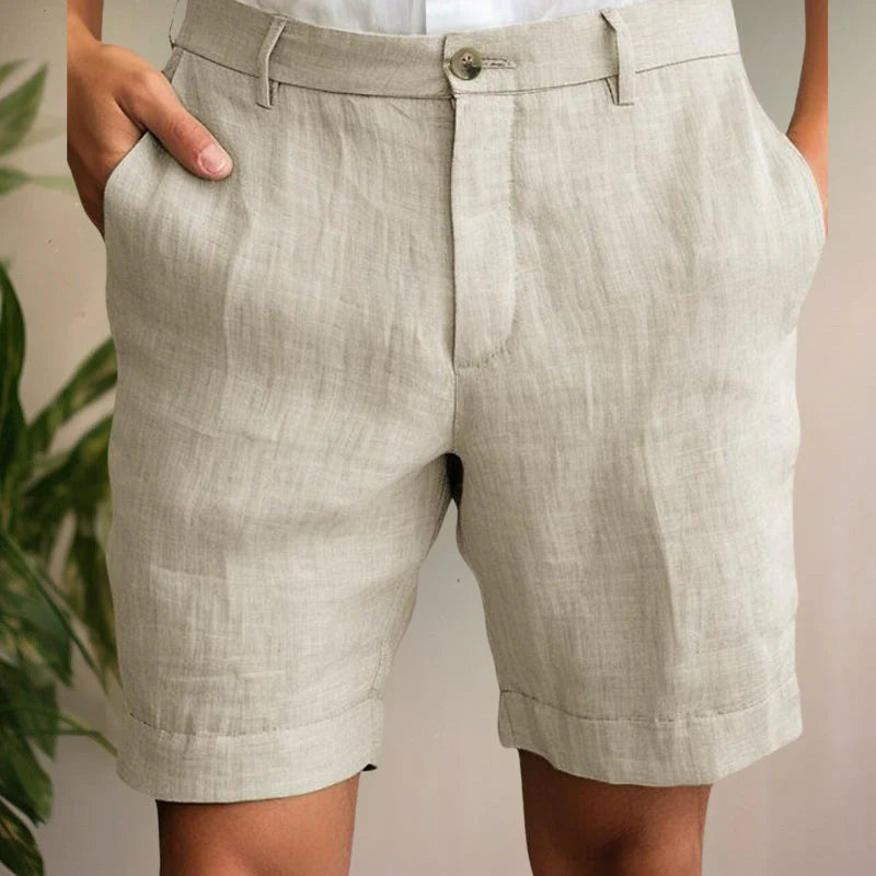 Geraldo | Men's Button Front Relaxed Fit Summer Shorts