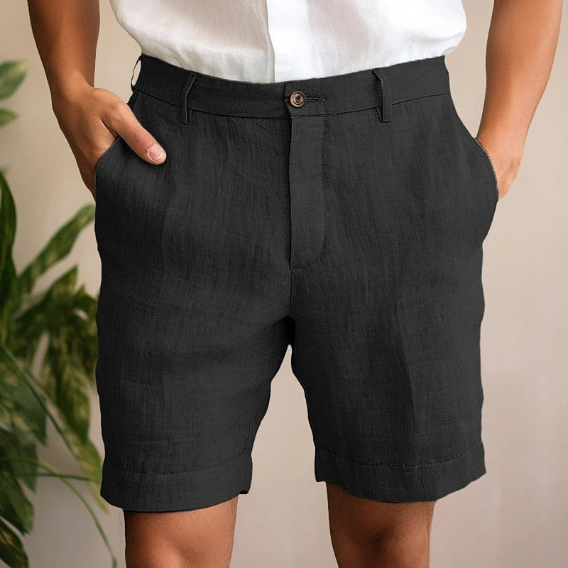Geraldo | Men's Button Front Relaxed Fit Summer Shorts