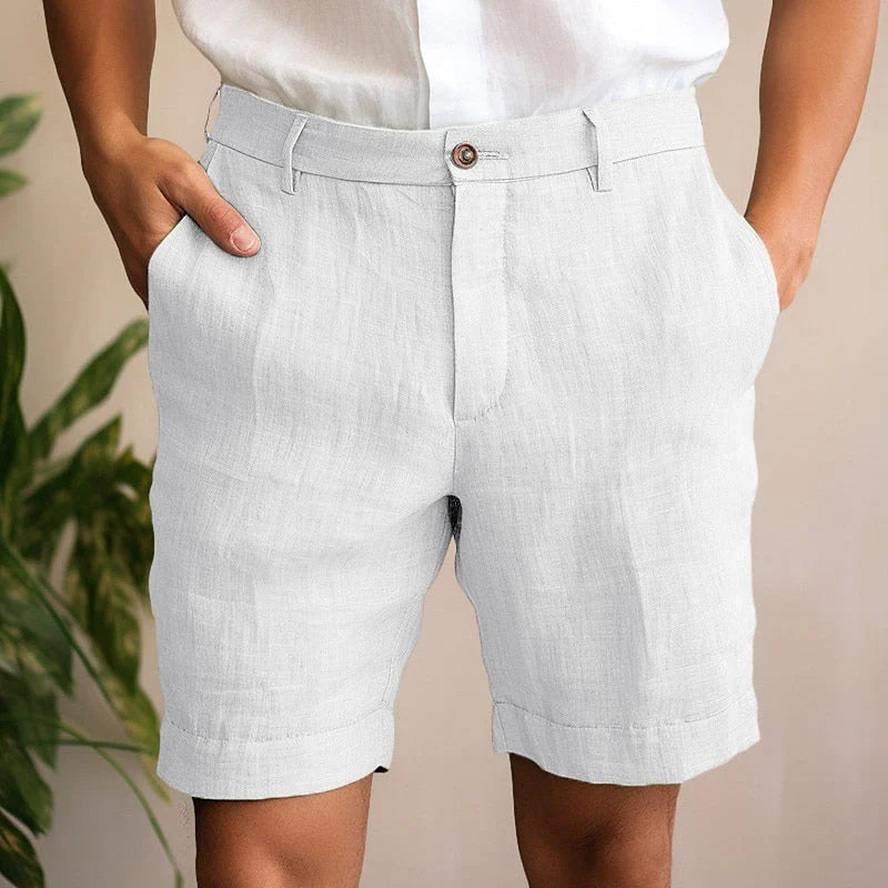Geraldo | Men's Button Front Relaxed Fit Summer Shorts