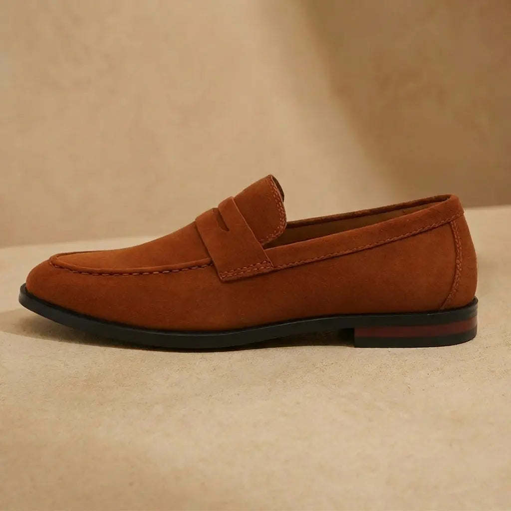Giovanni | Men’s Round Toe Slip On Penny Dress Loafers