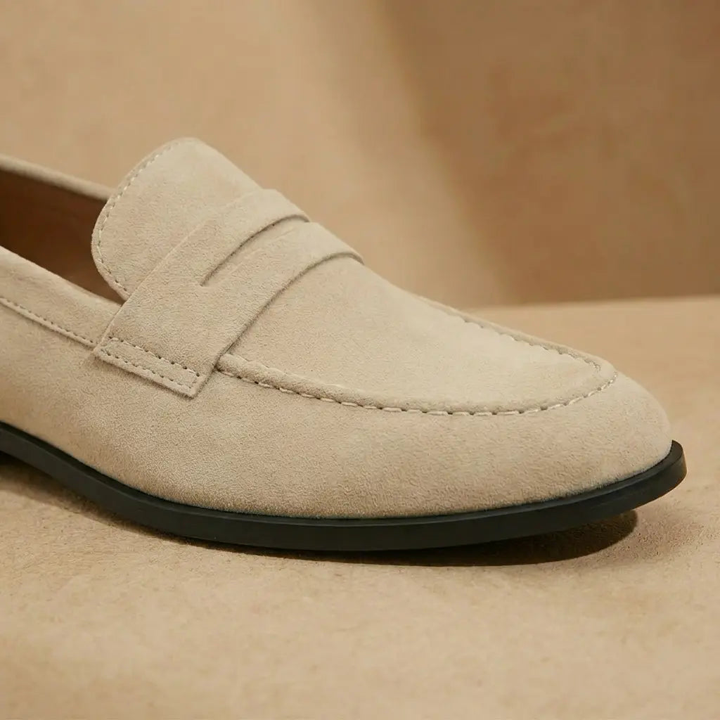 Giovanni | Men’s Round Toe Slip On Penny Dress Loafers
