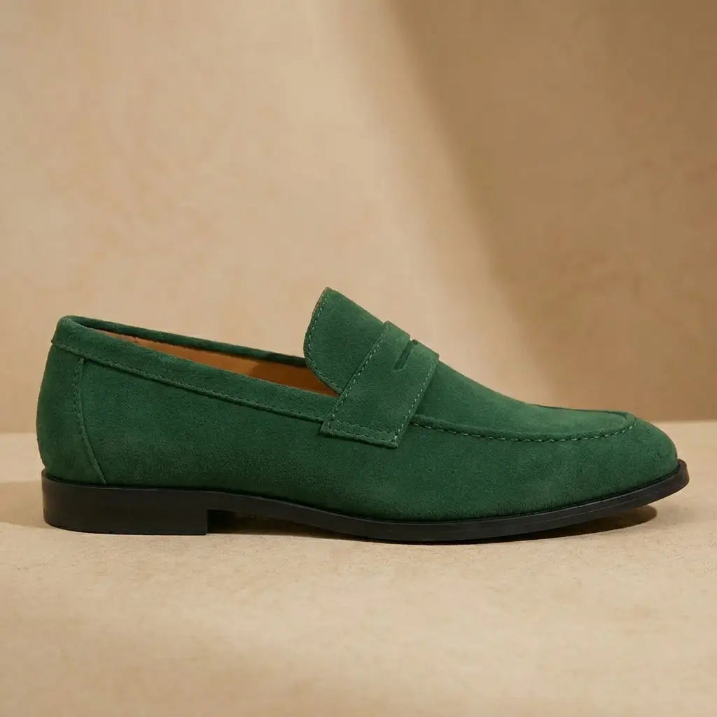 Giovanni | Men’s Round Toe Slip On Penny Dress Loafers
