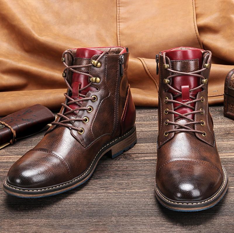 Giovanny | Men’s Round Toe Lace Up Side Zip Boots