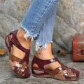 Gloria | Women's Adjustable Strap Closed Toe Sandals