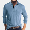 Gonzalo | Men’s Long Sleeve Button Front Pocket Polo Shirt