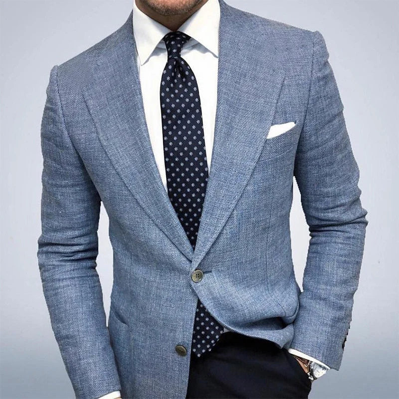 Graham | Men's Single Breasted Button Front Long Sleeve Jacket