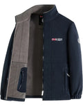Grayson | Men’s Stand Collar Zip Front Long Sleeve Warm Jacket
