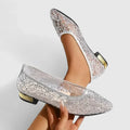 Gudrun | Women’s Pointed Toe Slip On Low Heel Shoes