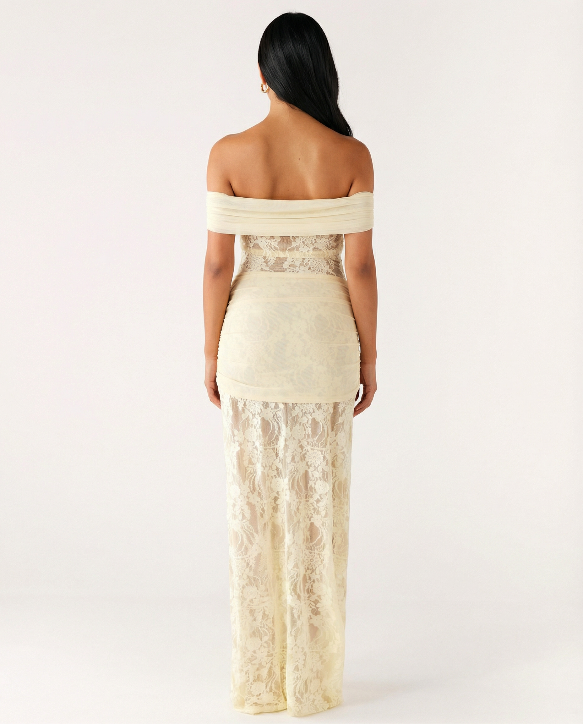 Harper | Women's Fitted Off Shoulder Wedding Guest Dress