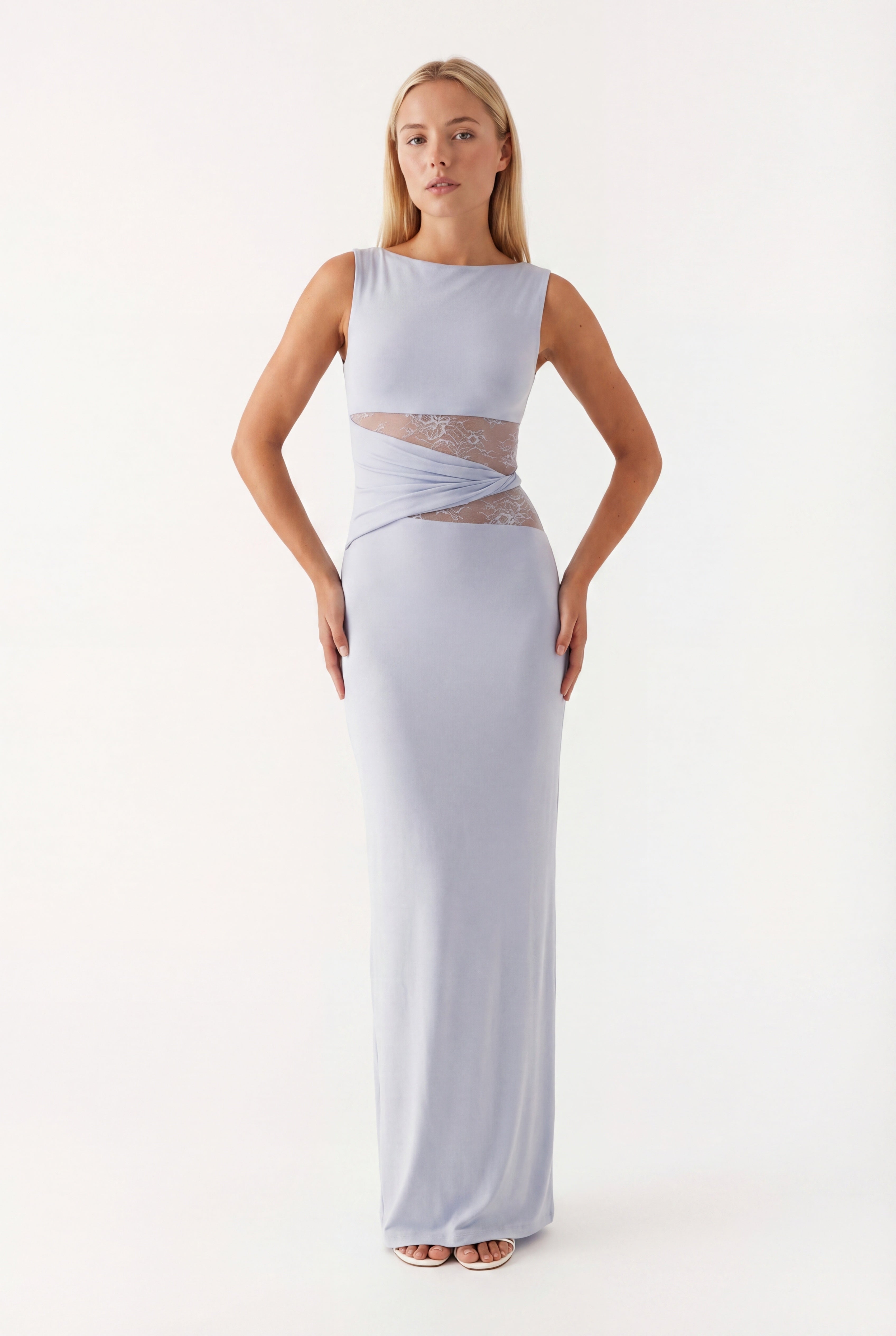 Harriet | Women's Round Neck Sleeveless Wedding Guest Dress