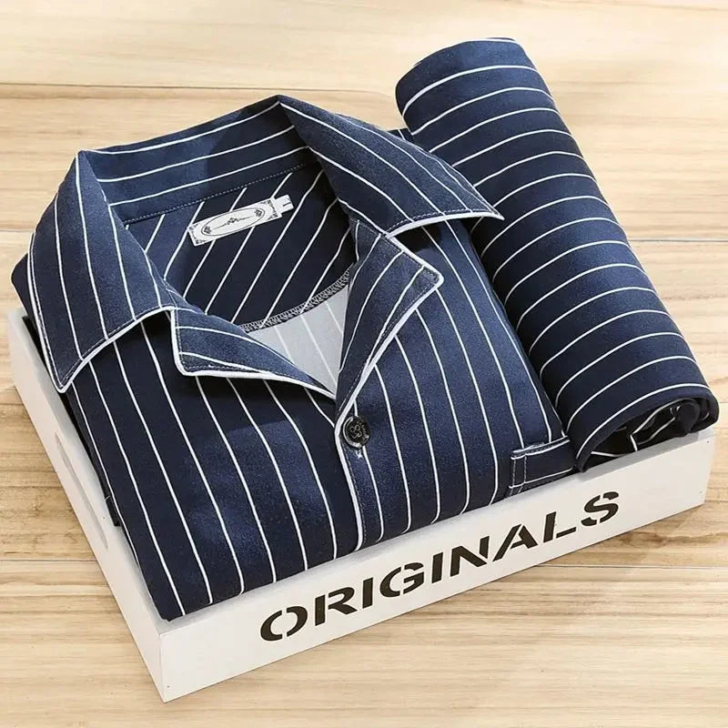 Hayward | Men’s Long Sleeve Button Front Collared Pajama Set