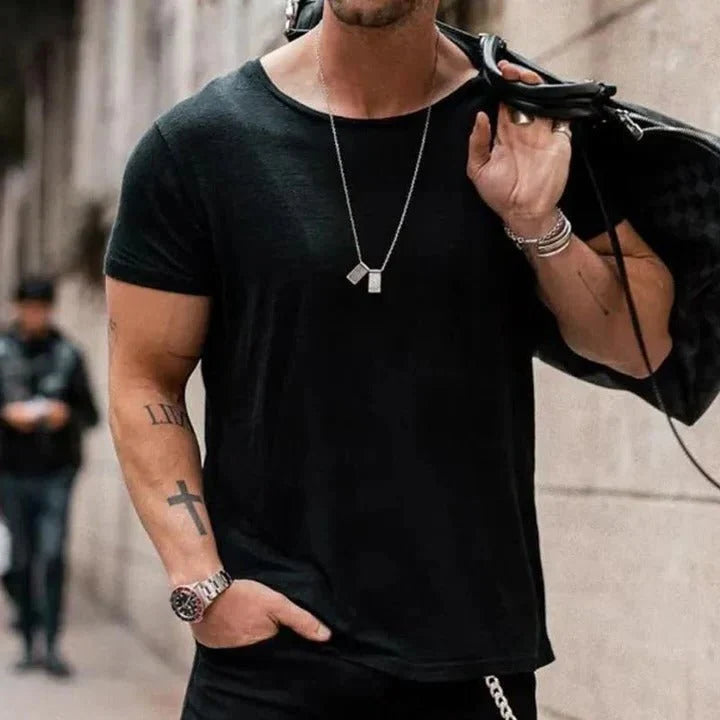 Hendrix | Men’s Short Sleeve Round Neck Summer T Shirt