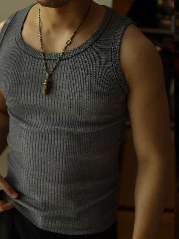 Henry | Men’s Scoop Neck Sleeveless Fitted Tank Top