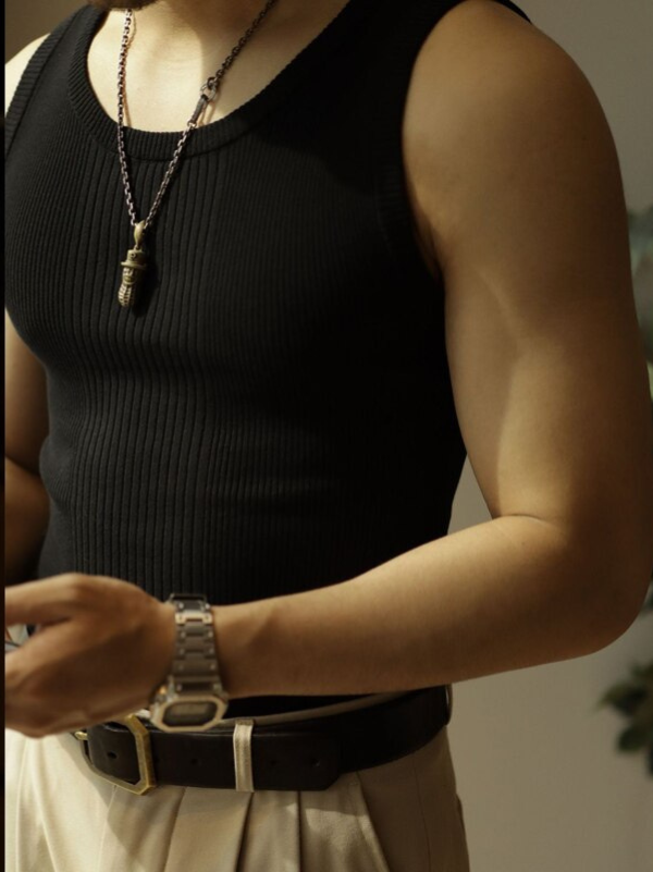 Henry | Men’s Scoop Neck Sleeveless Fitted Tank Top