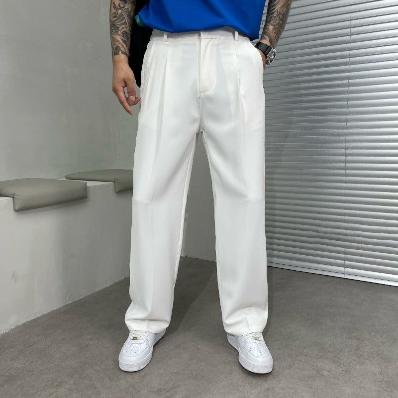 Henry | Men's Wide Leg Pleated Dress Pants