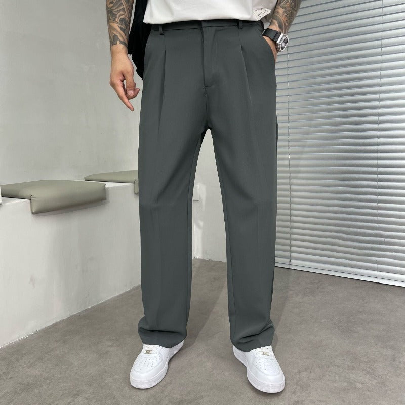 Henry | Men's Wide Leg Pleated Dress Pants
