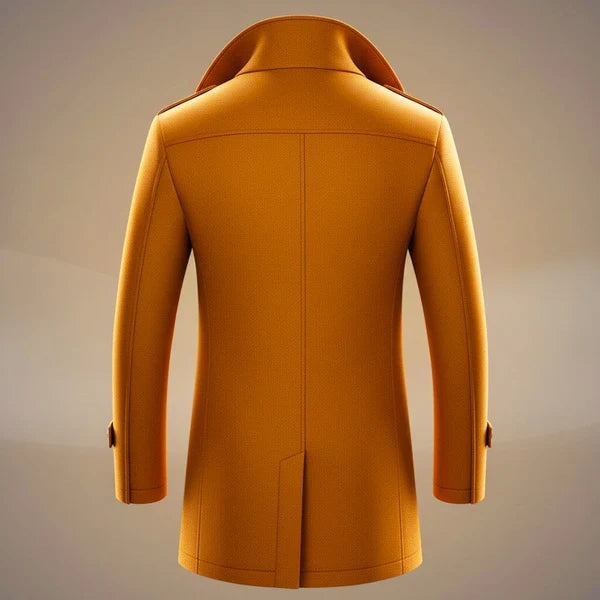 Howard | Men’s Long Sleeve Button Front Pocket Trench Coat