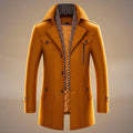 Howard | Men’s Long Sleeve Button Front Pocket Trench Coat