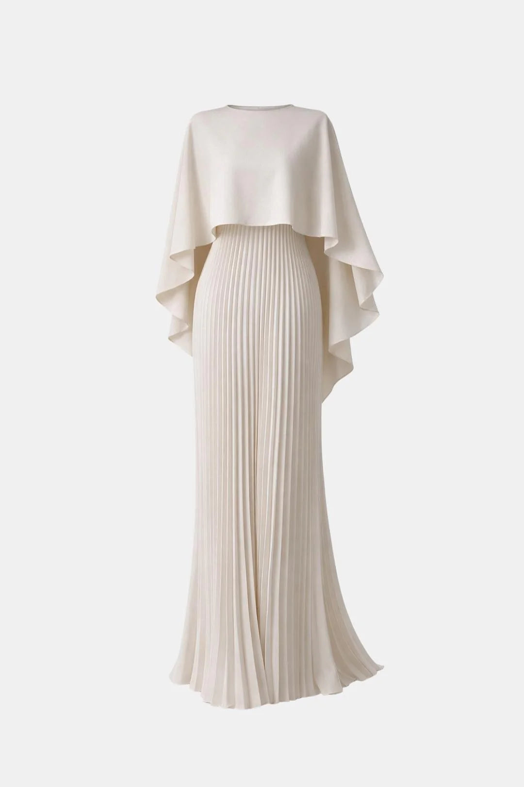 India | Women's Pleated High Neck Flowy Wedding Guest Dress