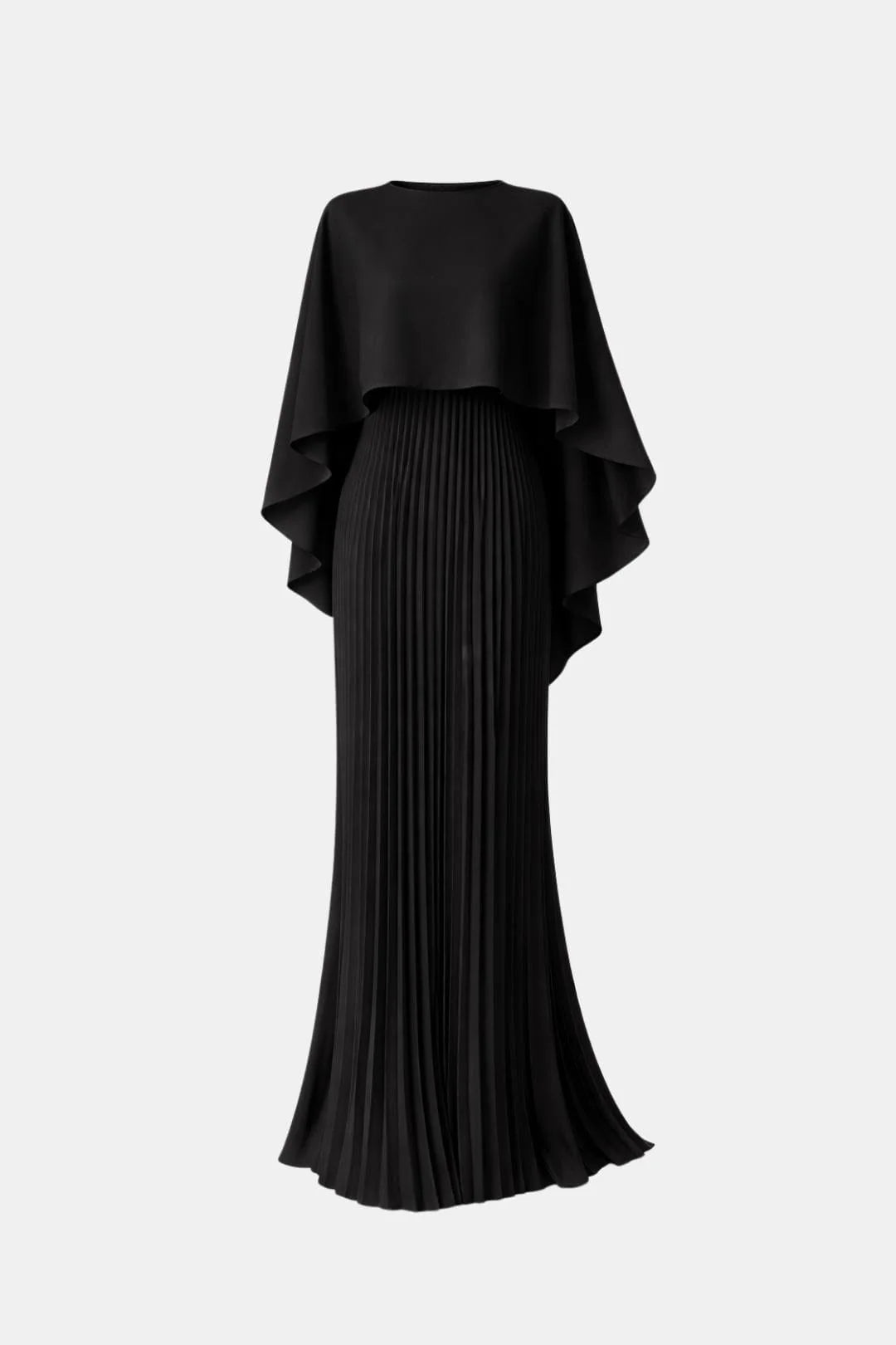 India | Women's Pleated High Neck Flowy Wedding Guest Dress