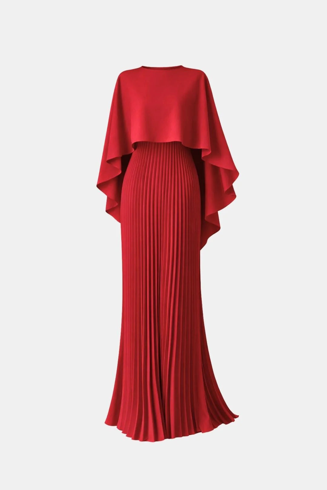 India | Women's Pleated High Neck Flowy Wedding Guest Dress