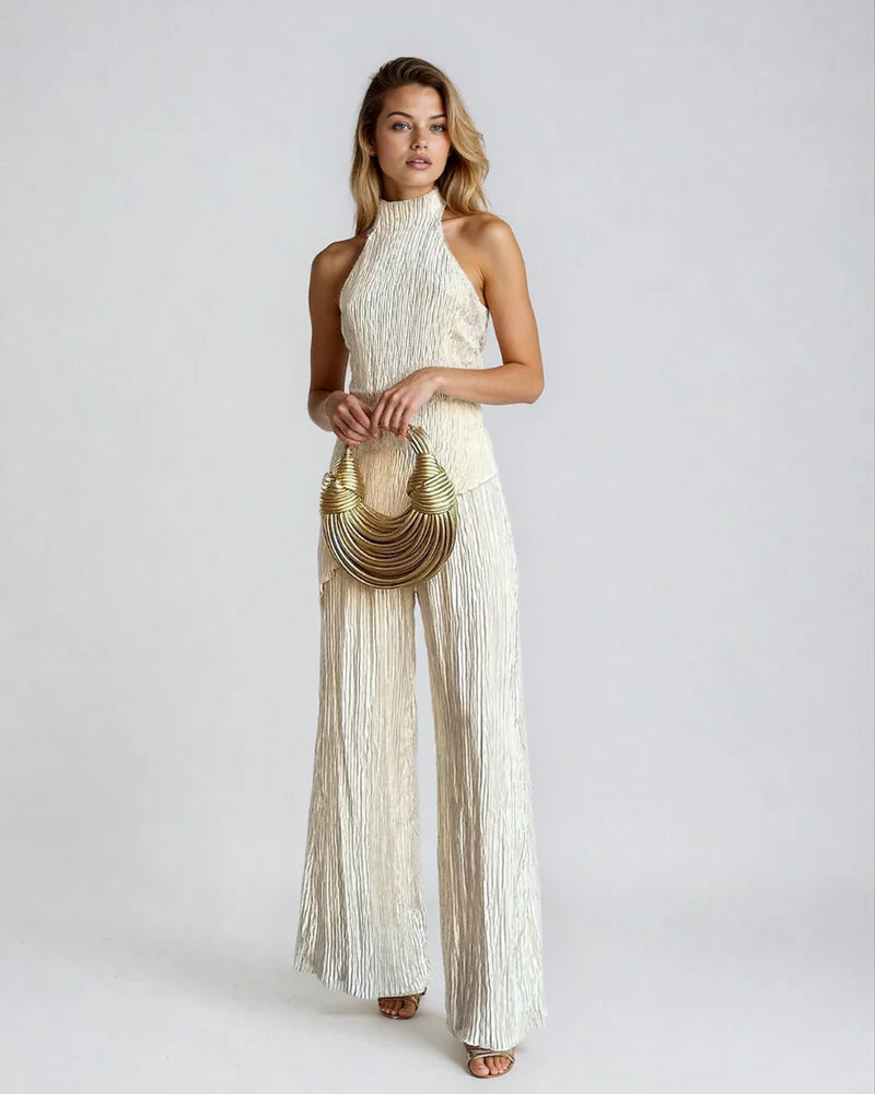Isabella | Women’s Backless Halter Neck Two Piece Set