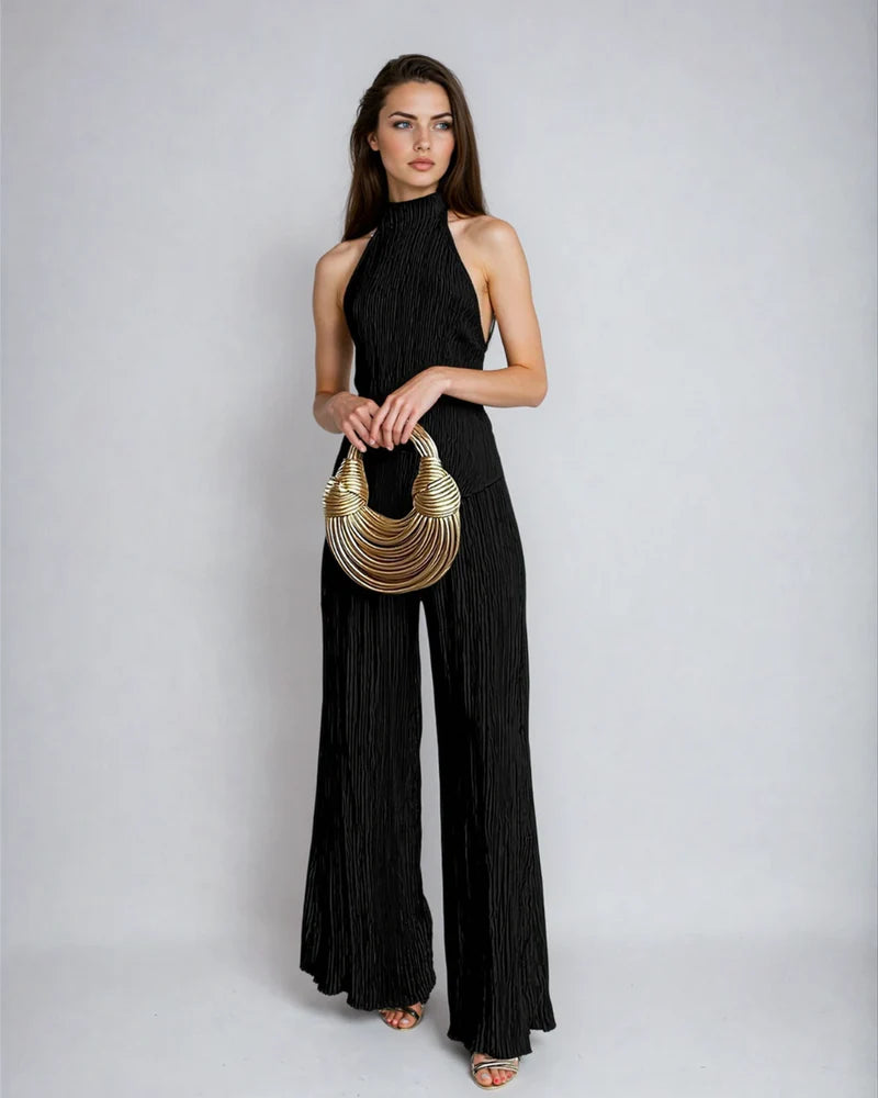 Isabella | Women’s Backless Halter Neck Two Piece Set