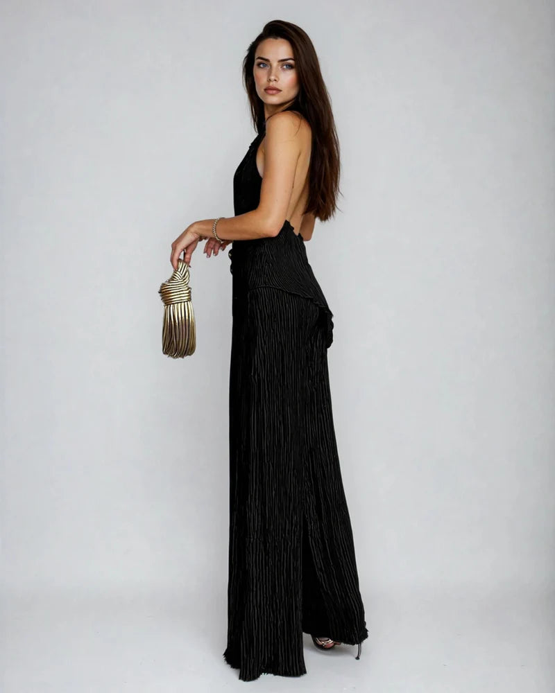 Isabella | Women’s Backless Halter Neck Two Piece Set