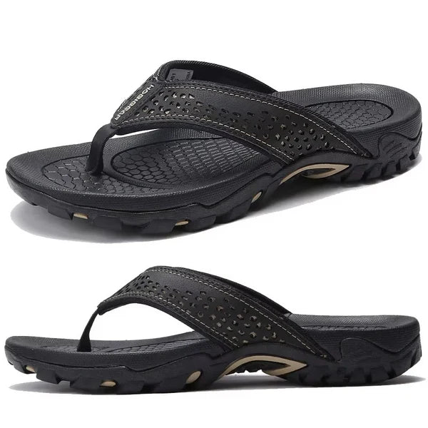 Isidore | Men's Sporty Slip On Summer Flip Flops