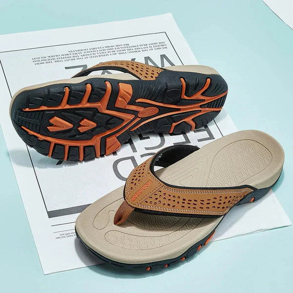 Isidore | Men's Sporty Slip On Summer Flip Flops