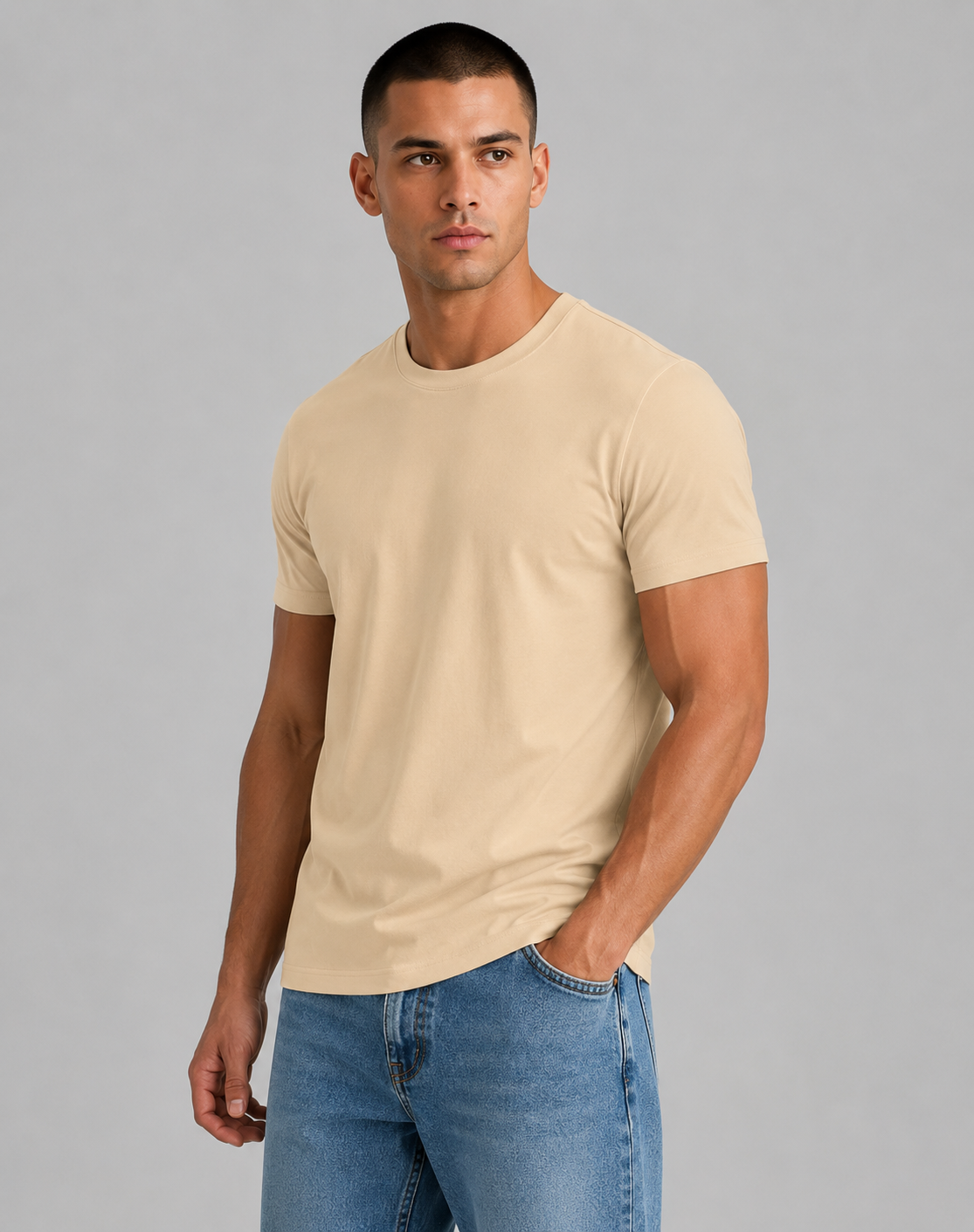 Isidro | Men's Round Neck Short Sleeve T Shirt