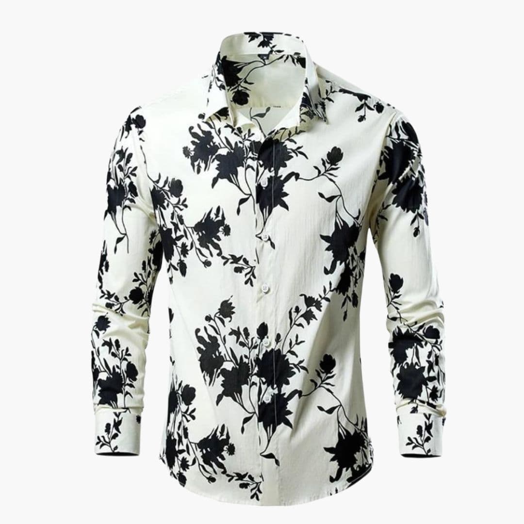 Ismael | Men's Botanical Floral Long Sleeve Dress Shirt