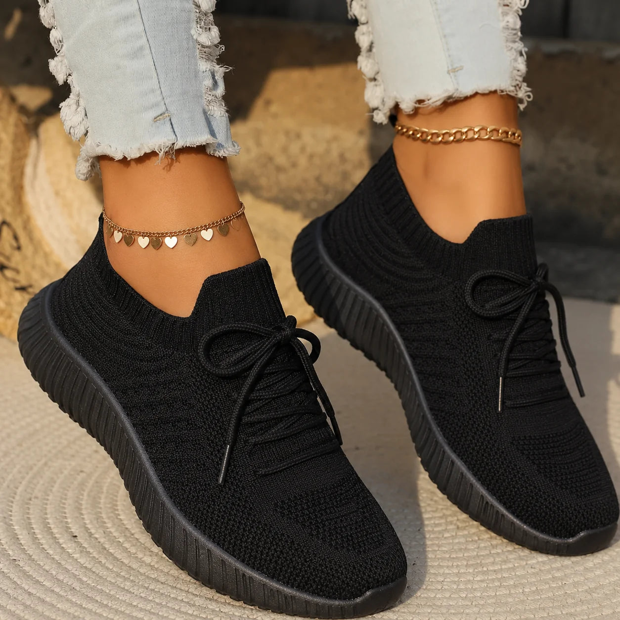 Jamie | Women’s Lace Up Low Top Round Toe Walking Sneakers