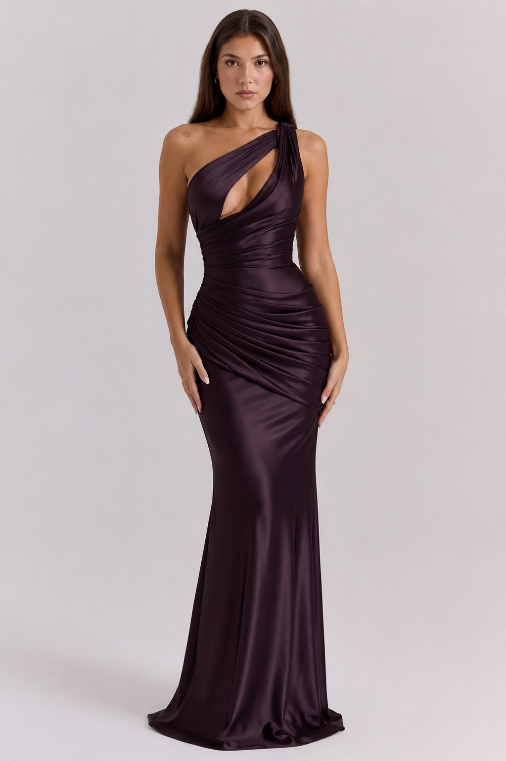 Jocelyn | Women’s One Shoulder Draped Flowy Maxi Dress