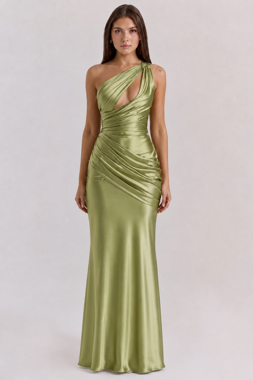Jocelyn | Women’s One Shoulder Draped Flowy Maxi Dress
