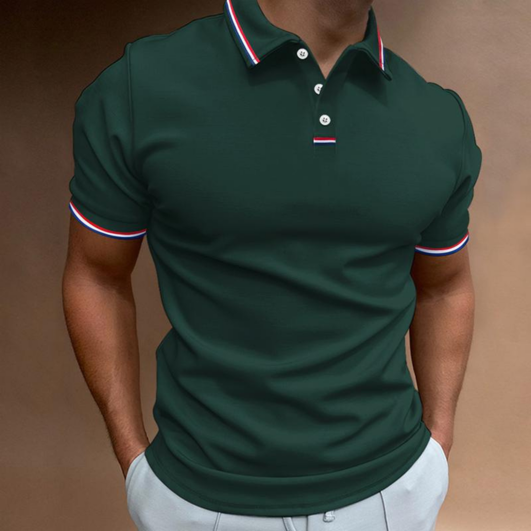 Johnathan | Men's Fitted Collared Short Sleeve Polo Shirt