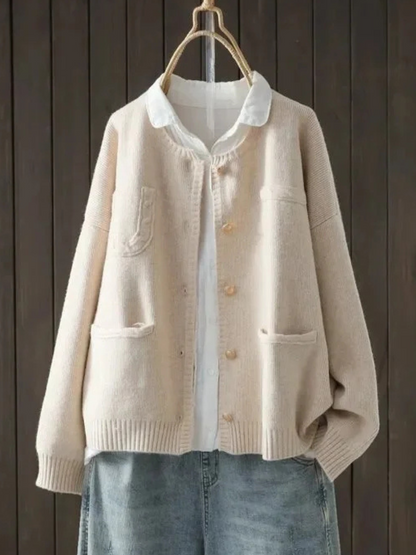 Kaia | Women’s Long Sleeve Button Front Pocket Cardigan