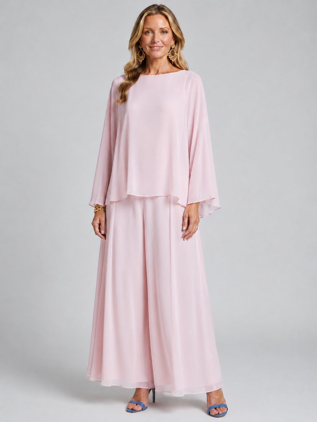 Kaley | Women’s Long Sleeve Scoop Neck Maxi Dress