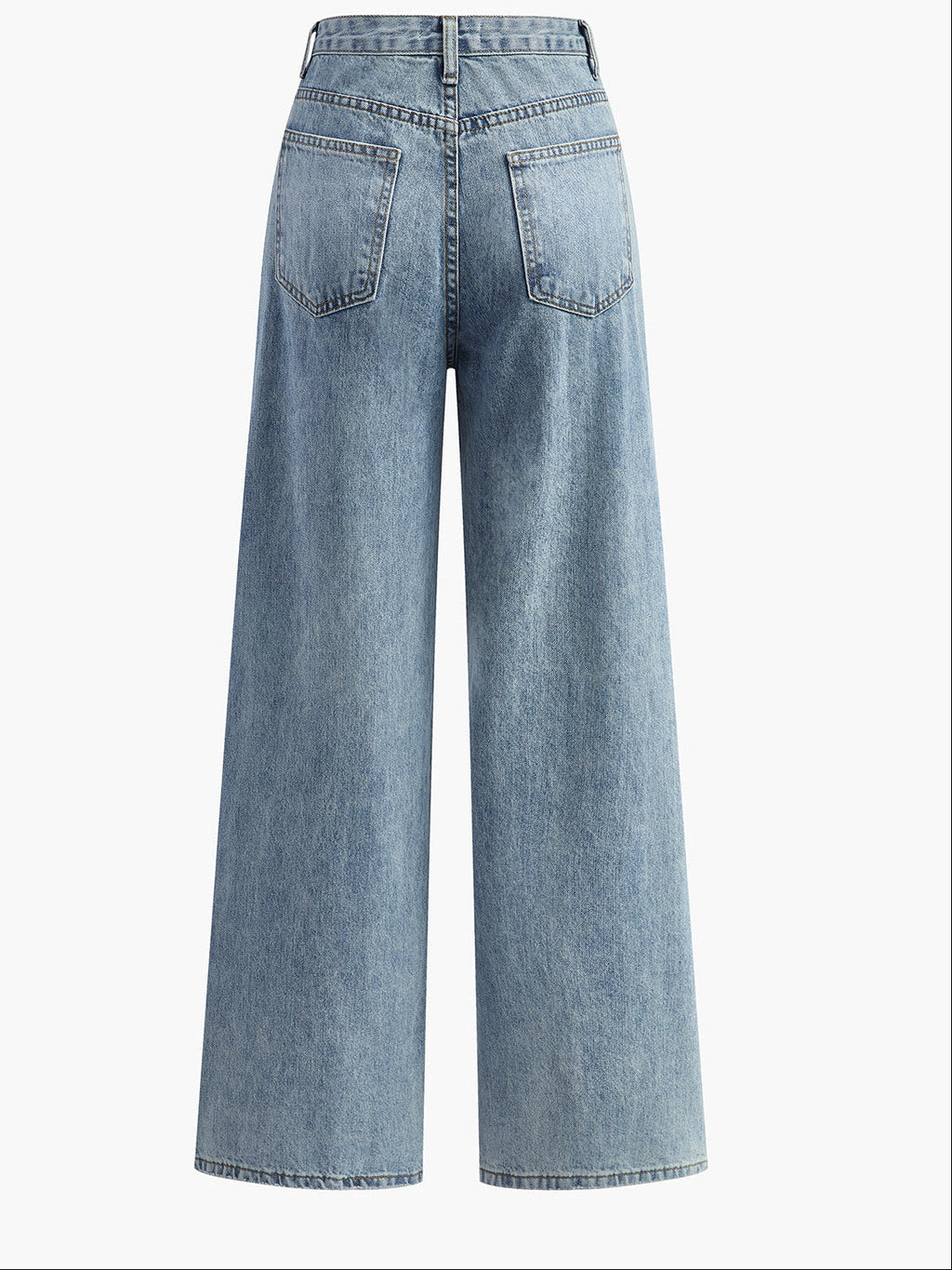 Karina | Women’s Asymmetric Wide Leg Side Pockets Jeans