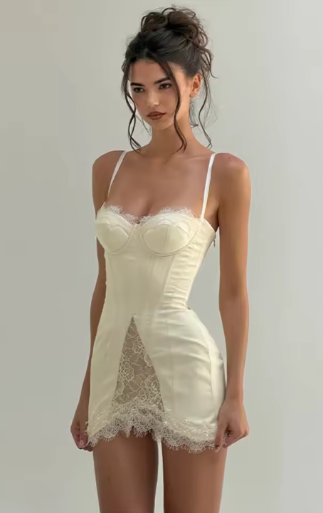 Katelyn | Women’s Sweetheart Neck Sleeveless Mini Dress