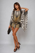 Katie | Women’s Batwing Sleeve Boat Neck Mini Dress