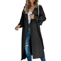 Kayla | Women’s Long Double Breasted Lapel Collar Trench Coat