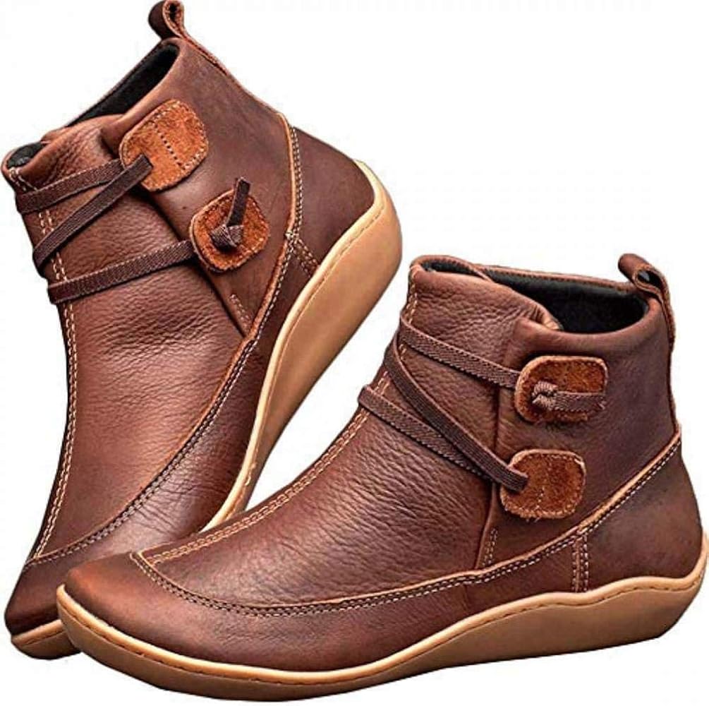 Kelli | Women’s Round Toe Strappy Low Top Ankle Boots