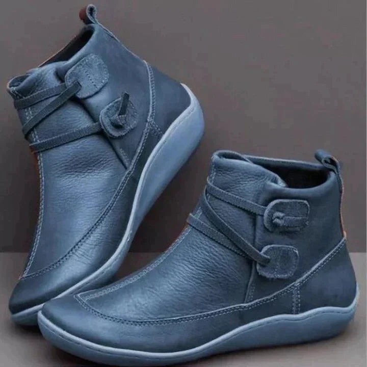 Kelli | Women’s Round Toe Strappy Low Top Ankle Boots