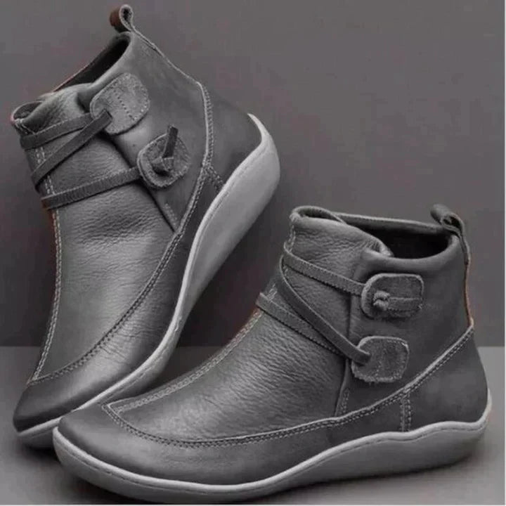 Kelli | Women’s Round Toe Strappy Low Top Ankle Boots