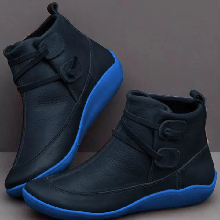 Kelli | Women’s Round Toe Strappy Low Top Ankle Boots