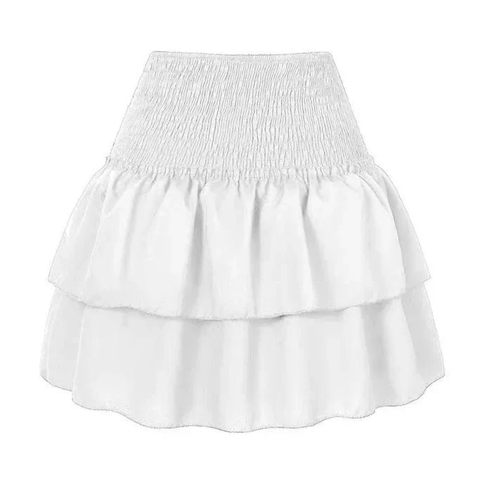Kerry | Women’s Smocked High Rise Tiered Skirt