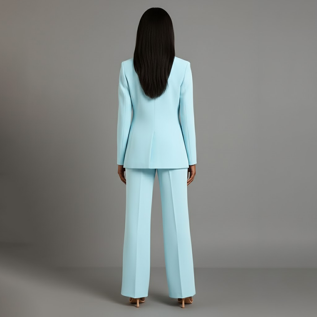 Kimberly | Women’s V Neck Long Sleeve Matching Suit