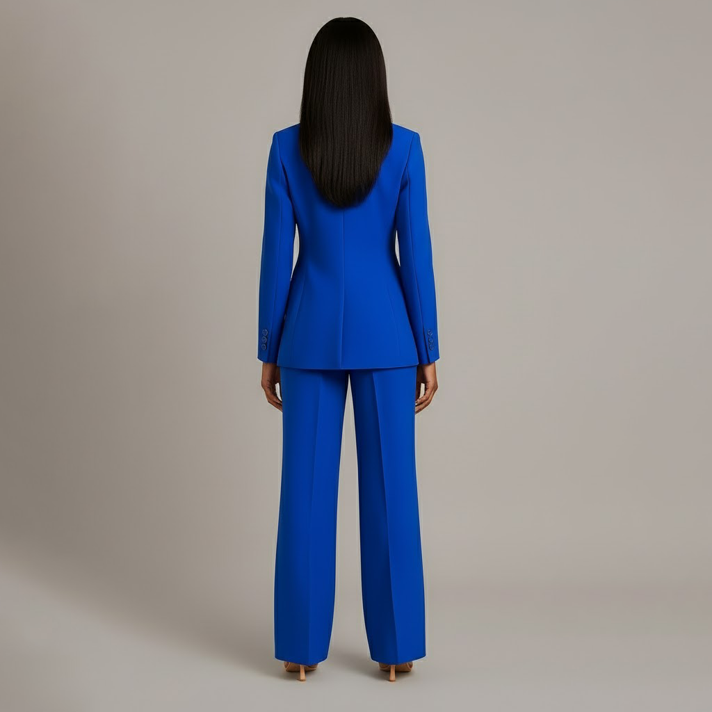 Kimberly | Women’s V Neck Long Sleeve Matching Suit