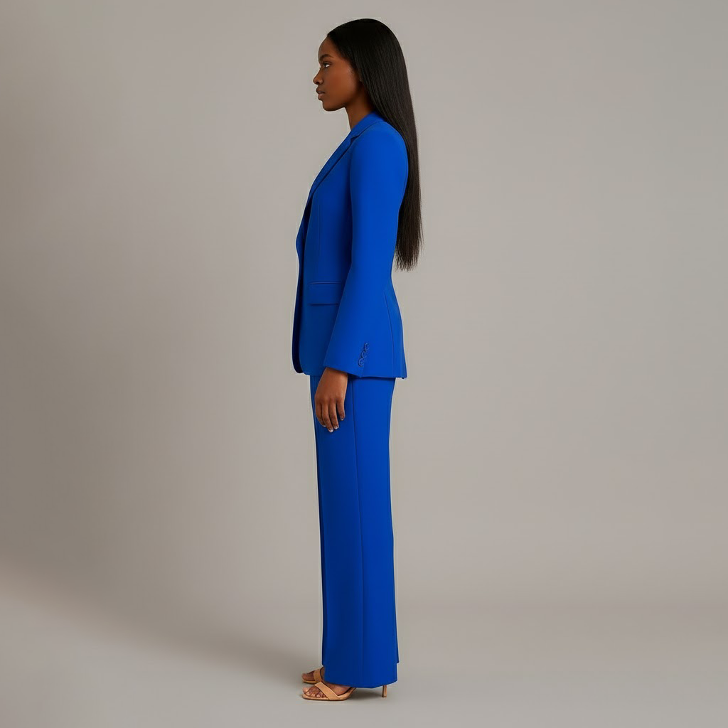 Kimberly | Women’s V Neck Long Sleeve Matching Suit